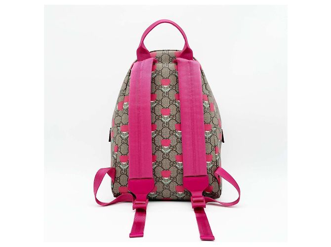 Zaino Tulip per bambini Gucci Marrone Rosa - vista 2