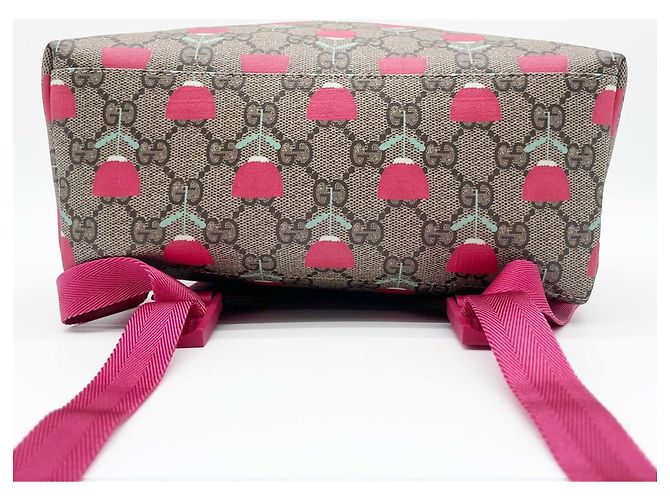 Zaino Tulip per bambini Gucci Marrone Rosa - vista 5