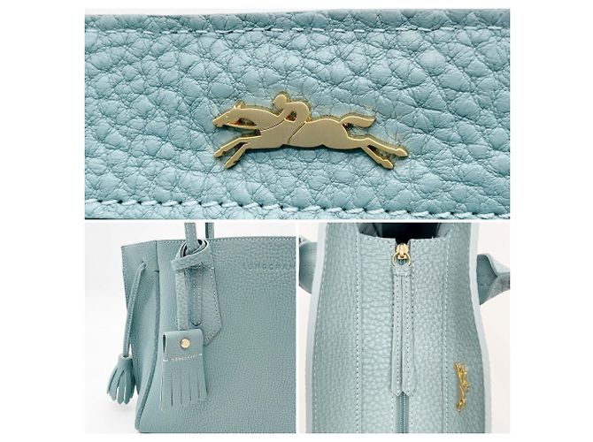 Borsa a mano Longchamp Penelope Tassel Blu - vista 8