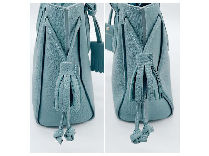 Borsa a mano Longchamp Penelope Tassel Blu - vista 9