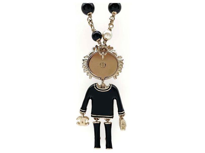 Collana lunga Lion Swing Pearl Chanel Nero - vista 3