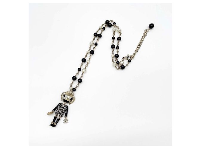 Collana lunga Lion Swing Pearl Chanel Nero - vista 4