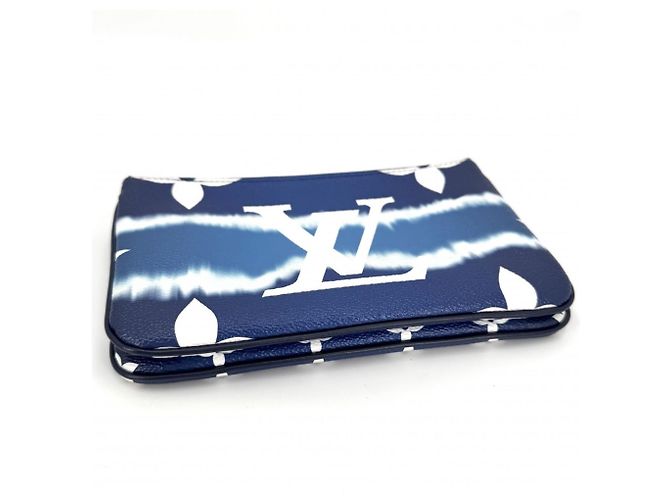Pochette Escale Monogram Giant LV da uomo Louis Vuitton Blu - vista 3