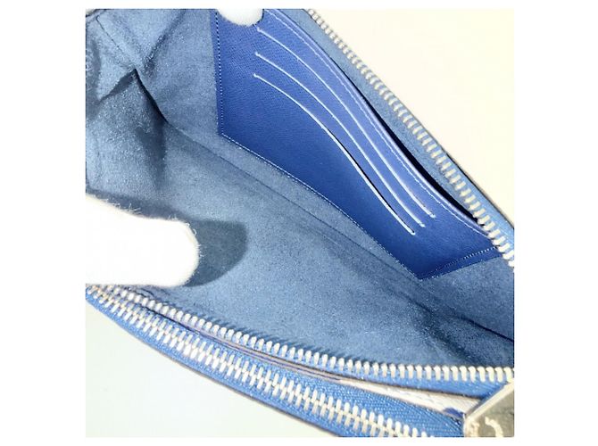 Pochette Escale Monogram Giant LV da uomo Louis Vuitton Blu - vista 5