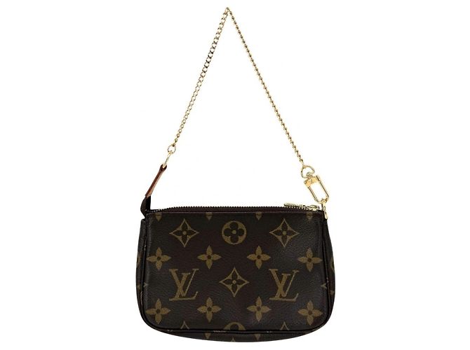Louis Vuitton Monogram Mini Pochette Accessoires Marrone - vista 2