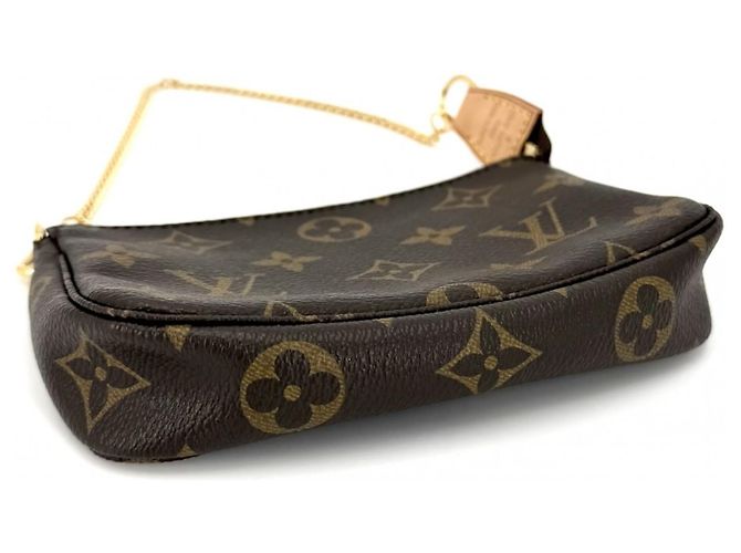 Louis Vuitton Monogram Mini Pochette Accessoires Marrone - vista 3
