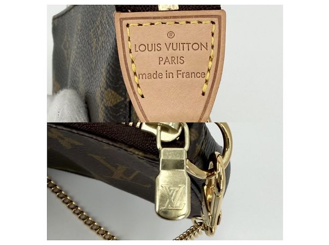 Louis Vuitton Monogram Mini Pochette Accessoires Marrone - vista 5