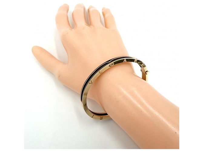 Bulgari Bracciale rigido aperto Bvlgari B-zero 1 Nero D'oro - vista 3