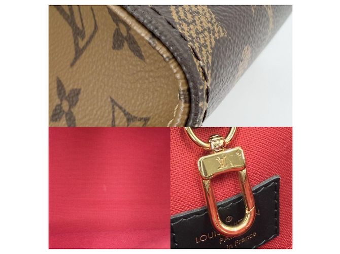 Borsa Tote OnTheGo MM da donna Louis Vuitton Marrone - vista 6