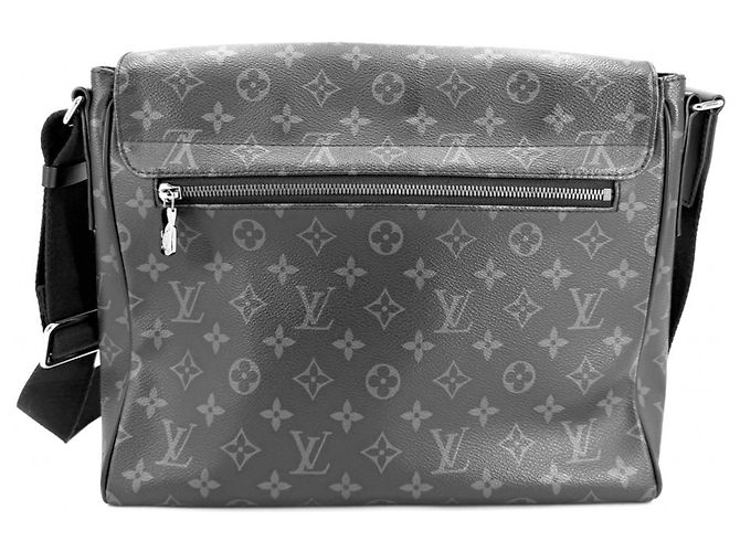 Borsa a tracolla District MM da uomo Louis Vuitton Monogram Eclipse Nero - vista 2
