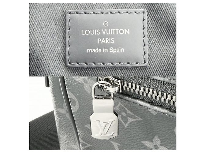 Borsa a tracolla District MM da uomo Louis Vuitton Monogram Eclipse Nero - vista 5
