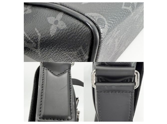 Borsa a tracolla District MM da uomo Louis Vuitton Monogram Eclipse Nero - vista 6