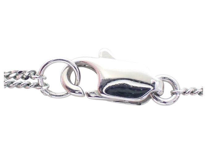 Collier Christian Dior en argent et strass Argenté - vue 8