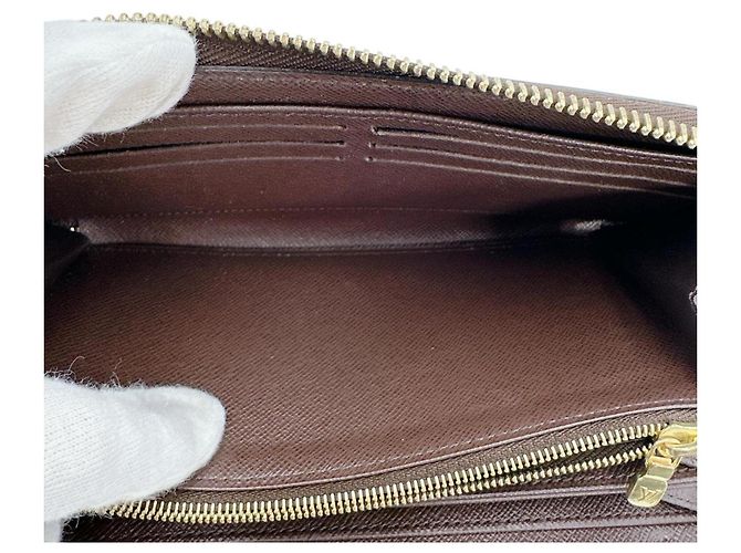 Cartera Zippy Louis Vuitton Damier Canvas Long N41661 Marrón Castaño Damier ebene - vista 10