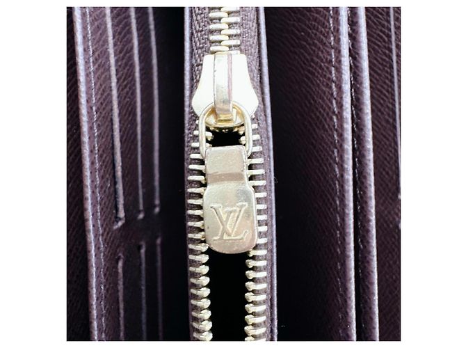 Cartera Zippy Louis Vuitton Damier Canvas Long N41661 Marrón Castaño Damier ebene - vista 15
