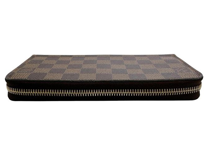Cartera Zippy Louis Vuitton Damier Canvas Long N41661 Marrón Castaño Damier ebene - vista 2