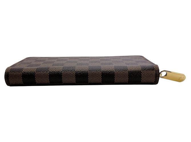 Cartera Zippy Louis Vuitton Damier Canvas Long N41661 Marrón Castaño Damier ebene - vista 3