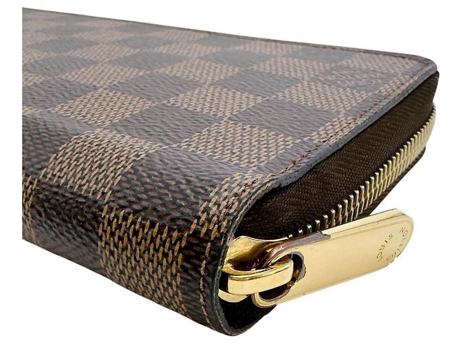 Cartera Zippy Louis Vuitton Damier Canvas Long N41661 Marrón Castaño Damier ebene - vista 4