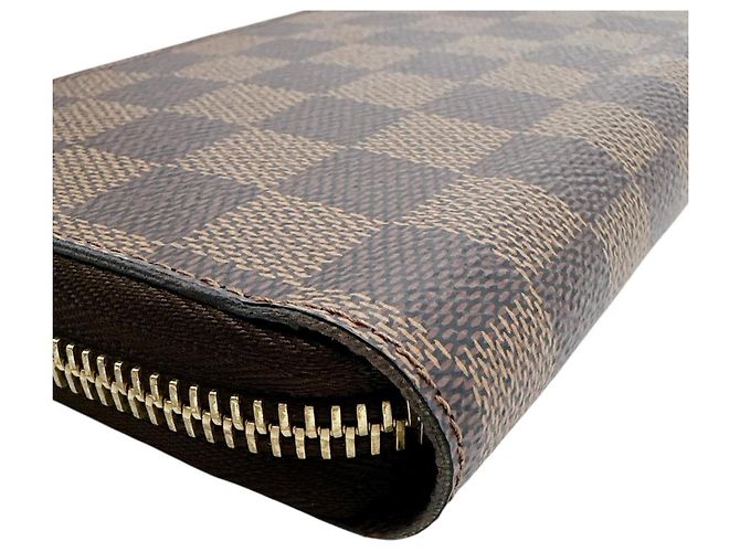 Cartera Zippy Louis Vuitton Damier Canvas Long N41661 Marrón Castaño Damier ebene - vista 5