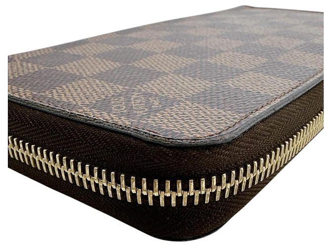 Cartera Zippy Louis Vuitton Damier Canvas Long N41661 Marrón Castaño Damier ebene - vista 7