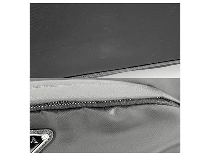 Saffiano Borsa a tracolla in nylon nero Prada - vista 6