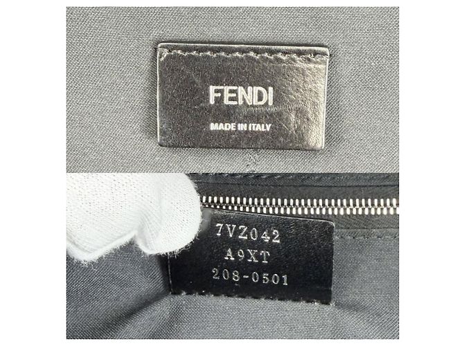 Zaino Zucca da uomo Fendi Marrone Nero - vista 5