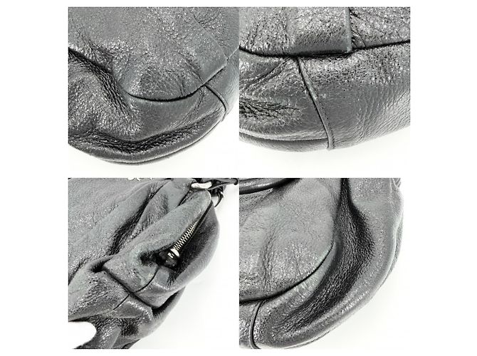 Borsa Tote in pelle nera Prada Nero - vista 7