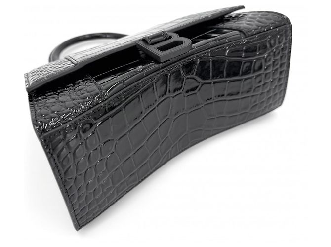 Borsa Hourglass Small da donna Balenciaga Nero - vista 3