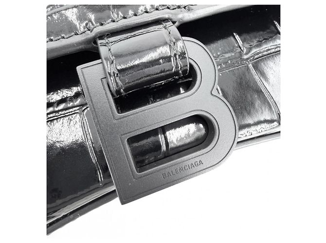Borsa Hourglass Small da donna Balenciaga Nero - vista 9
