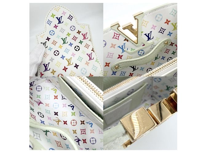Borsa Louis Vuitton Takashi Murakami Capucines Mini Multicolore - vista 8