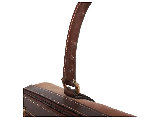 Borsa Boston in pelle marrone Gucci - vista 16
