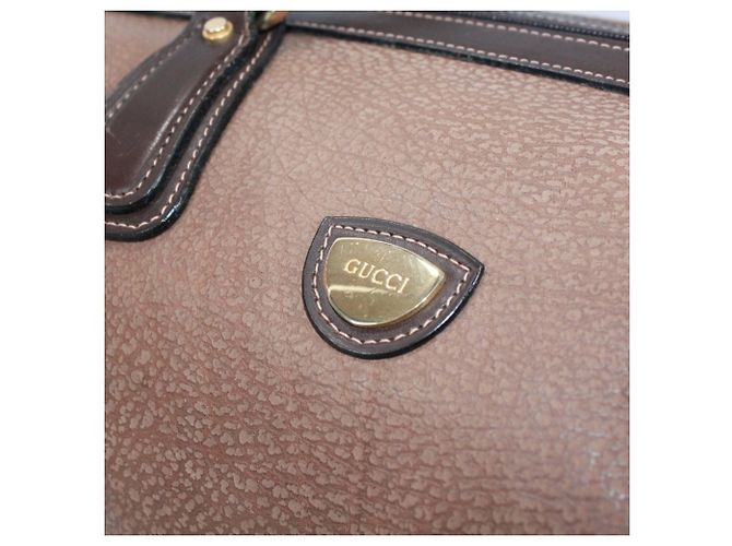 Borsa Boston in pelle marrone Gucci - vista 17