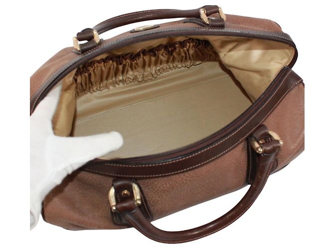 Borsa Boston in pelle marrone Gucci - vista 9