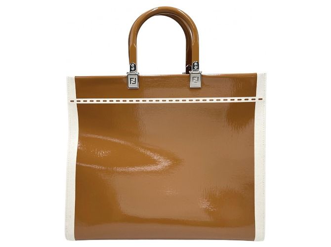 Borsa shopper Sunshine Medium da donna Fendi Marrone Crudo - vista 2