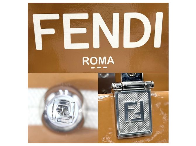 Borsa shopper Sunshine Medium da donna Fendi Marrone Crudo - vista 5