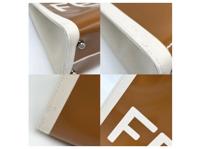 Borsa shopper Sunshine Medium da donna Fendi Marrone Crudo - vista 8