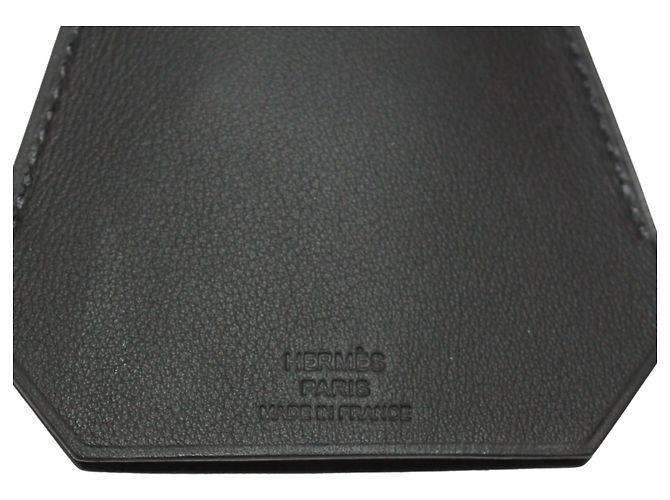 Hermès Portachiavi e ciondolo Clochette in pelle nera Hermes Nero - vista 3