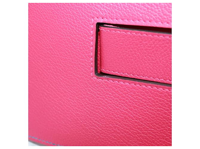 Hermès Borsa a tracolla Hermes H Passant Marrone Rosa Blu - vista 16