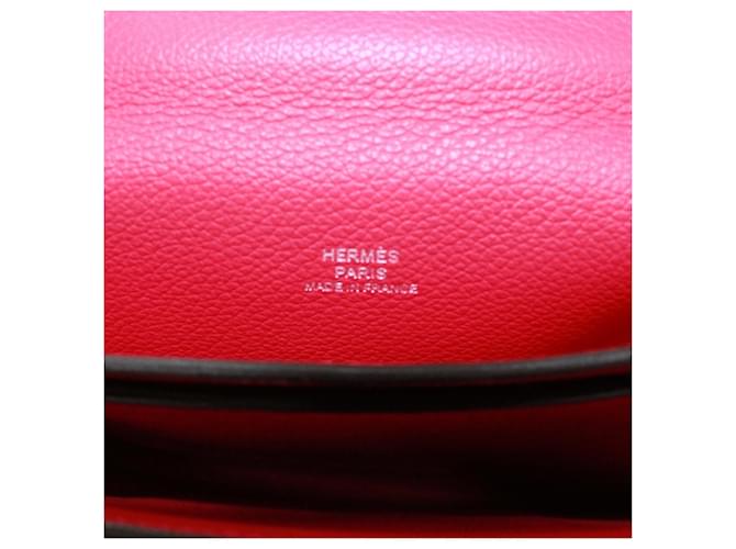 Hermès Borsa a tracolla Hermes H Passant Marrone Rosa Blu - vista 9