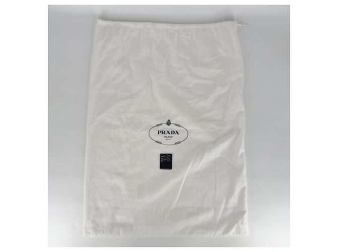 Borsa a tracolla in pelle marrone Prada - vista 8