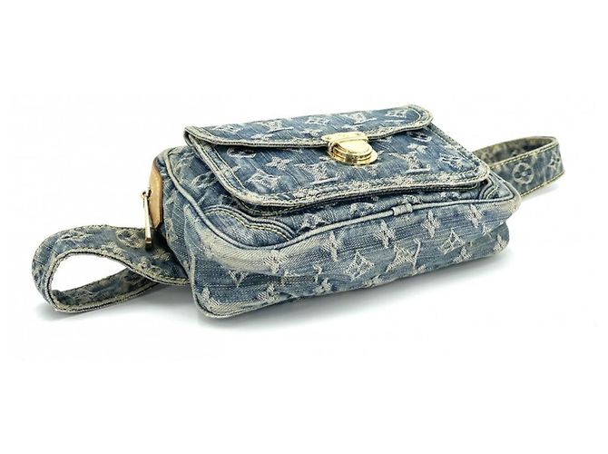 Marsupio Louis Vuitton Monogram Denim da donna Blu - vista 3