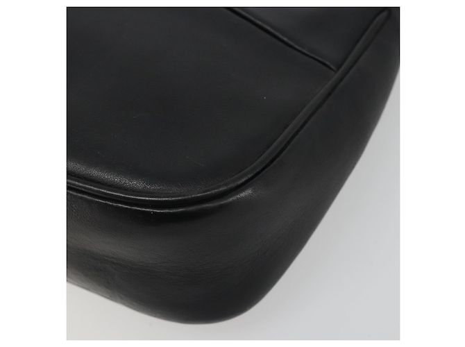 Borsa a Spalla GUCCI Bamboo in Pelle Nera Argento 001 3865 Auth mr2519V Nero - vista 10
