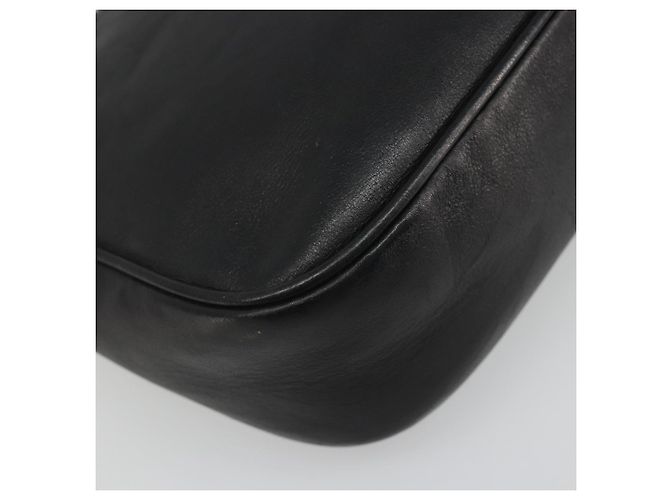 Borsa a Spalla GUCCI Bamboo in Pelle Nera Argento 001 3865 Auth mr2519V Nero - vista 13