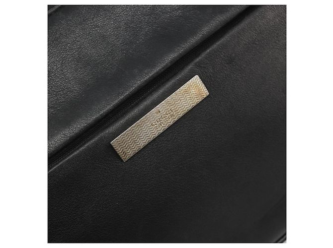 Borsa a Spalla GUCCI Bamboo in Pelle Nera Argento 001 3865 Auth mr2519V Nero - vista 14