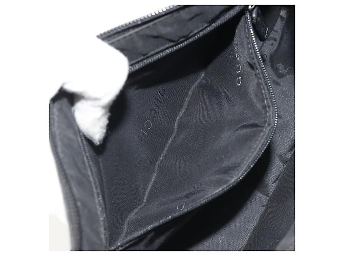 Borsa a Spalla GUCCI Bamboo in Pelle Nera Argento 001 3865 Auth mr2519V Nero - vista 21