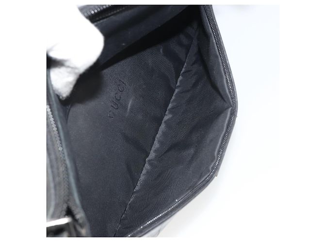 Borsa a Spalla GUCCI Bamboo in Pelle Nera Argento 001 3865 Auth mr2519V Nero - vista 22