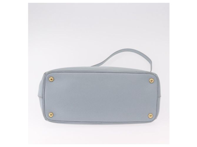 Borsa PRADA Saffiano 2way Azzurro chiaro Oro Auth 190596V D'oro Blu chiaro - vista 11