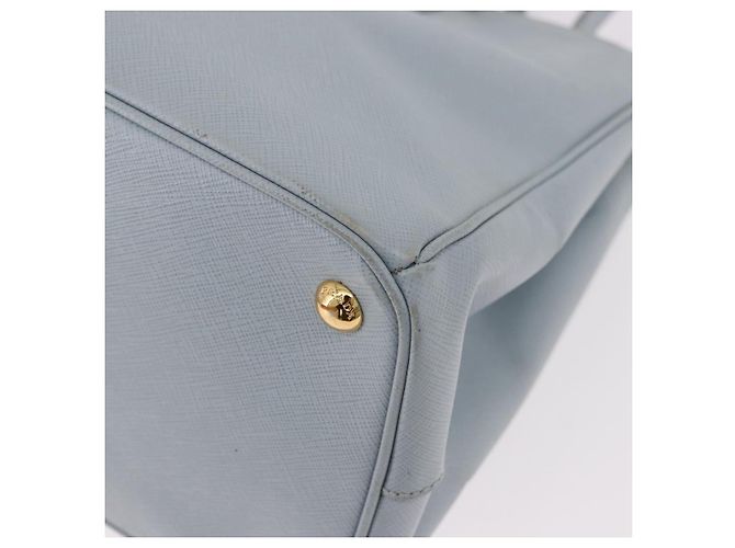 Borsa PRADA Saffiano 2way Azzurro chiaro Oro Auth 190596V D'oro Blu chiaro - vista 13