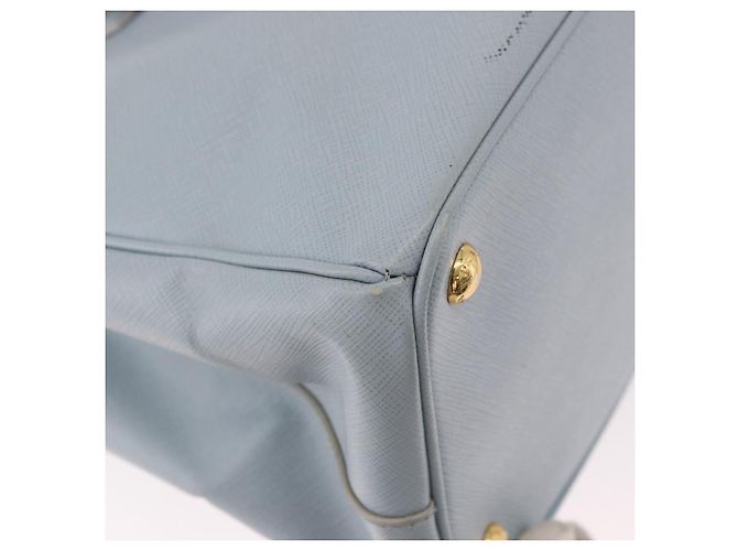 Borsa PRADA Saffiano 2way Azzurro chiaro Oro Auth 190596V D'oro Blu chiaro - vista 14