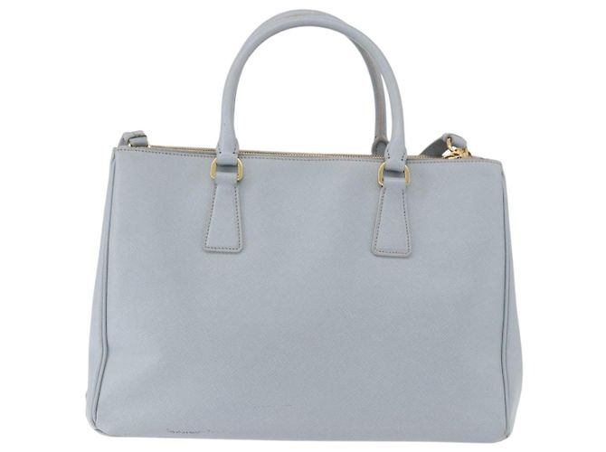 Borsa PRADA Saffiano 2way Azzurro chiaro Oro Auth 190596V D'oro Blu chiaro - vista 3
